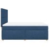 vidaXL Boxspringbett mit Matratze Blau 140x200 cm Stoff