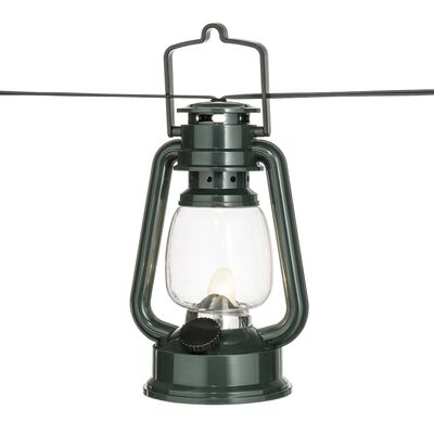 KONSTSMIDE Laternen-Lichterkette mit 8 Lampen Grün Warmweiß