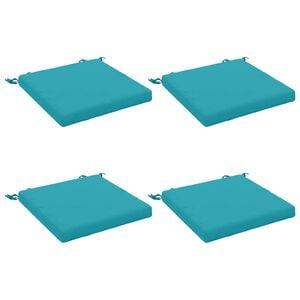 vidaXL 4-teilige Sitzkissen SOEST 4 stk. 100 % Polyester T&uuml;rkis
