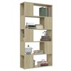 vidaXL Bücherregal Raumteiler Sonoma-Eiche 80x24x155 cm Holzwerkstoff