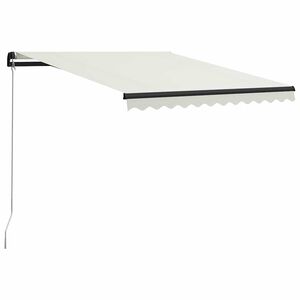vidaXL Einziehbare Markise Handbetrieben 300 x 250 cm Creme
