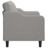 vidaXL 2-Sitzer-Sofa Hellgrau 140 cm Stoff