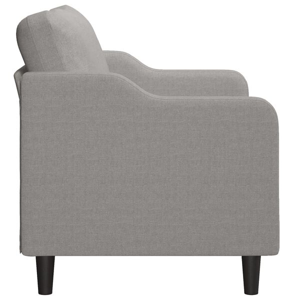 vidaXL 2-Sitzer-Sofa Hellgrau 140 cm Stoff