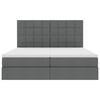 vidaXL Aufbewahrungsbett Dunkelgrau 180 x 200 cm Kunstleder
