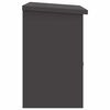 vidaXL Paketdrop-Box mit Speicher Schwarz 47,5 x 38 x 59 cm Stahl