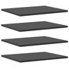 vidaXL B&uuml;cherregal-Bretter 4 Stk. Grau 40x50x1,5 cm Holzwerkstoff