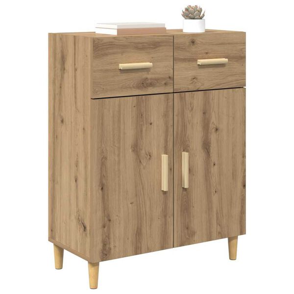 vidaXL Sideboard Artisan-Eiche 34 x 69,5 x 89 cm Holzwerkstoff