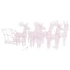 vidaXL Rentiere Schlitten Weihnachtsdekoration 320 LEDs Acryl