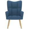 vidaXL Relaxsessel Blau Stoff