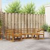 vidaXL Outdoor-Sofagarnitur 6 pcs Natur Massivholz Akazie