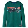 vidaXL Kinder-Langarmshirt Gr&uuml;n 128