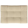 vidaXL Palettenkissen Beige 120x80x12 cm Stoff