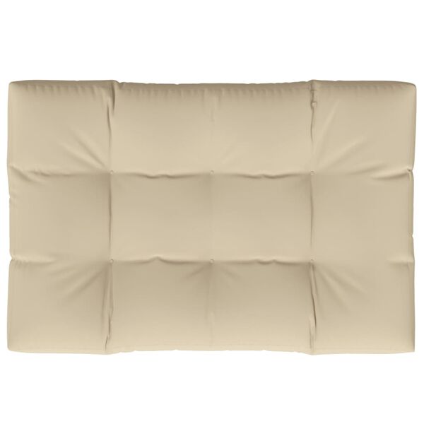 vidaXL Palettenkissen Beige 120x80x12 cm Stoff