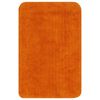 vidaXL Badematten-Set 3-tlg. Stoff Orange