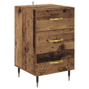 vidaXL Nachttisch Altholz 40 x 40 x 66 cm Holzwerkstoff