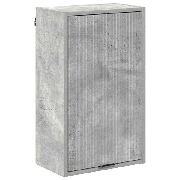 vidaXL Badezimmerschrank Wandmontiert Beton Grau 39 x 23,5 x 65 cm