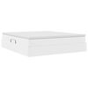 vidaXL Aufbewahrungsbett mit Matratze Wei&szlig; 180 x 200 cm Kunstleder