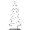 vidaXL Metall Weihnachtsbaum mit Ständer Schwarz 150 cm Stahl