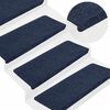 vidaXL Stufenmatten Selbstklebend 30 Stk. Blau 65x24,5x3,5 cm