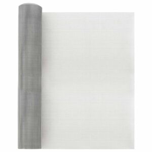 vidaXL Mesh Bildschirm 40 x 1000 cm 20 Mesh Edelstahl 201 Silber