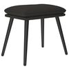 vidaXL Relaxsessel mit Hocker Schwarz Stoff