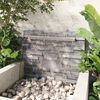 vidaXL Pool-Wasserfall Rechteckig Edelstahl 110 cm