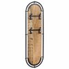 vidaXL Wandgarderoben mit 4 Haken 2 Stk. Raues Mangoholz