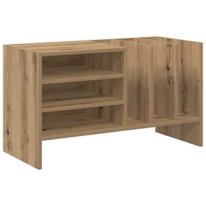 vidaXL Schallplattenschrank mit Regal Artisan-Eiche 78,5 x 35 x 45 cm