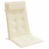 vidaXL Hochlehner-Auflagen 4 Stk. Creme Oxford-Gewebe