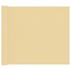 vidaXL Balkonsichtschutz 100 x 400 cm Oxford-Stoff Rechteckig Sand