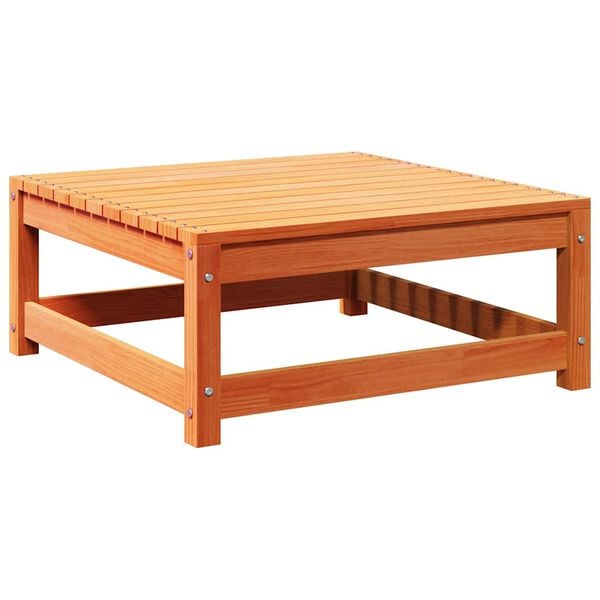 vidaXL Gartenhocker Wachsbraun 70x70x30 cm Massivholz Kiefer
