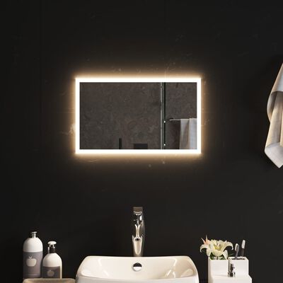 vidaXL LED-Badspiegel 50x30 cm
