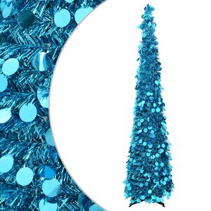 vidaXL Pop-up-Weihnachtsbaum 120 cm PET Blau