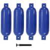 vidaXL Bootsfender 4 Stk. Blau 51 x 14 cm PVC