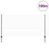 vidaXL Zaun mit Pfosten Gr&uuml;n 1,2 x 100 m Stahl und PVC