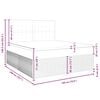 vidaXL Boxspringbett mit Matratze Dunkelgr&uuml;n 180x200 cm Samt