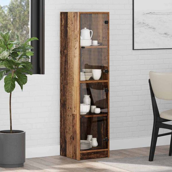 vidaXL Highboard Altholz 35 x 37 x 142 cm Holzwerkstoff