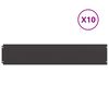 vidaXL Rasenkanten 10 Stk. Schwarz 20x103 cm Kaltgewalzter Stahl