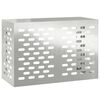 vidaXL Klimaanlagenabdeckung Silber 90 x 40 x 60 cm Verzinkter Stahl