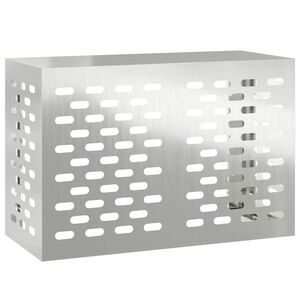 vidaXL Klimaanlagenabdeckung Silber 90 x 40 x 60 cm Verzinkter Stahl