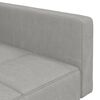 vidaXL Schlafsofa 2-Sitzer Hellgrau Mikrofaser