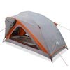 vidaXL Campingzelt 1 Person Grau und Orange Wasserfest