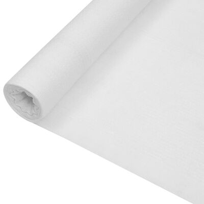 vidaXL Zaunblende Weiß 3,6x50 m HDPE 75 g/m²