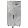 vidaXL Badezimmerschrank mit Schubladen Beton Grau 30 x 35 x 80 cm