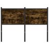 vidaXL Kopfteil Räuchereiche 120 cm Holzwerkstoff und Stahl