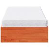 vidaXL Tagesbett mit Matratze Wachsbraun 80x200 cm Massivholz Kiefer