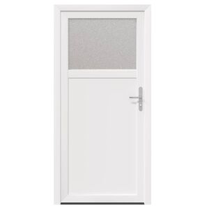 vidaXL Seiteneingangst&uuml;r 98 x 198 cm PVC Wei&szlig;