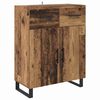 vidaXL Highboard mit Schubladen 2 pcs Altholz Holzwerkstoff