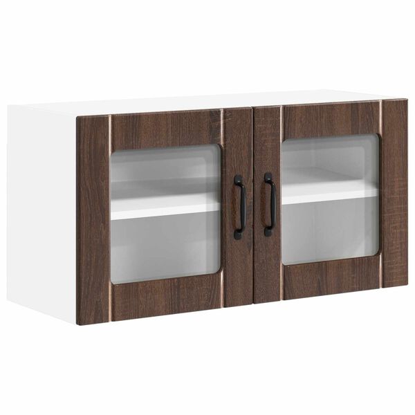 vidaXL K&uuml;chenschrank Braun Eichen-Optik 80 x 31 x 40 cm Holzwerkstoff