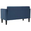 vidaXL Zweisitzer-Sofa Blau 111 cm Stoff